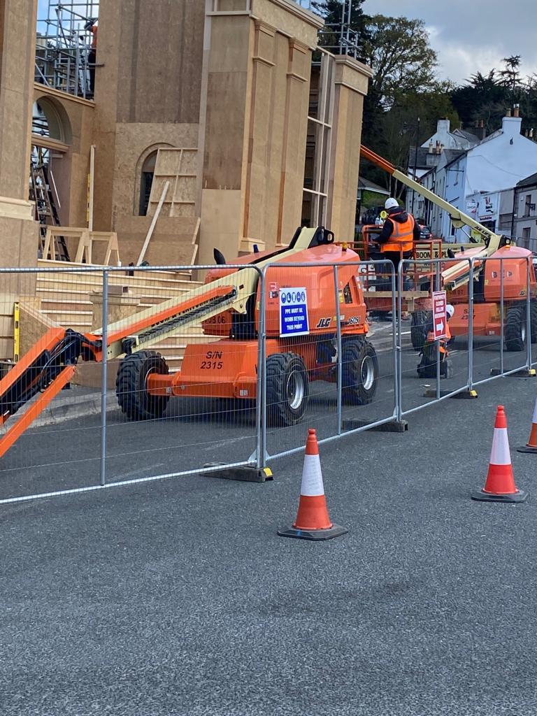 JLG Boom working with Disney in Enniskerry - Disenchanted Movie